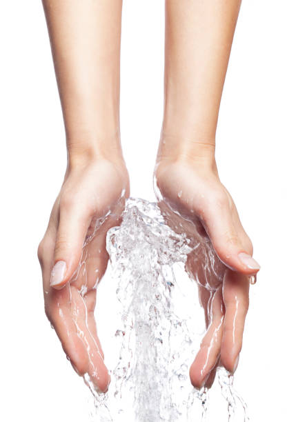 Closeup of nice wet hand