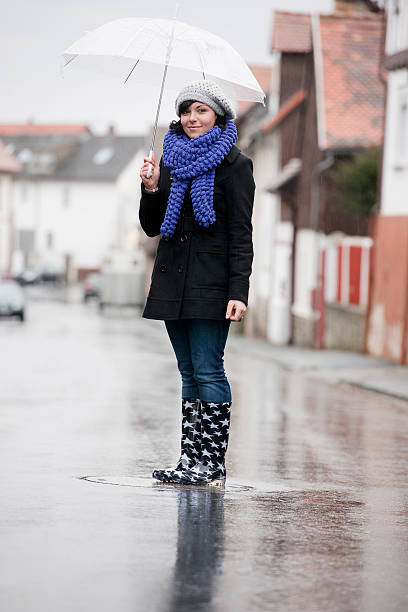 istock Woman with umbrella 155388477