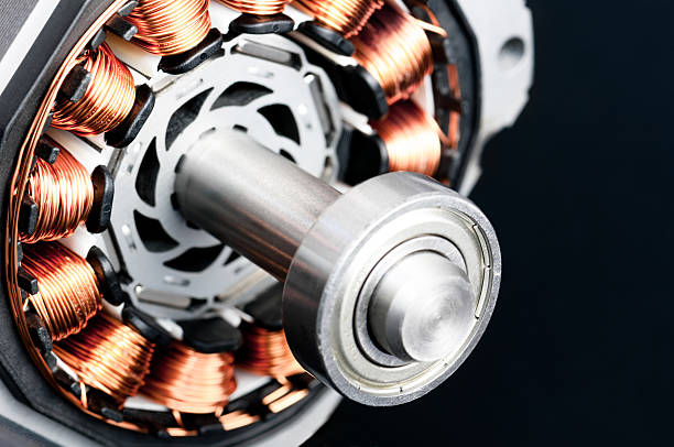 istock Close-up of disassembled permanent magnet motor 155388869