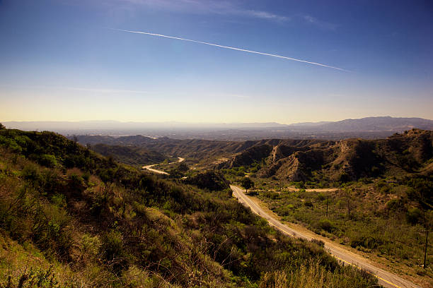 サンフェルナンドバレーのロサンゼルス、カリフォルニア州ウエストヴュー - ウッドランドヒルズ ストックフォトと画像