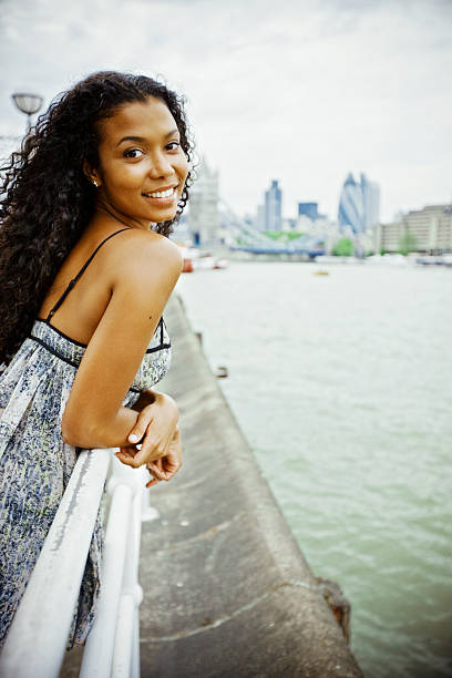 istock Happy Young Woman in London 155388908