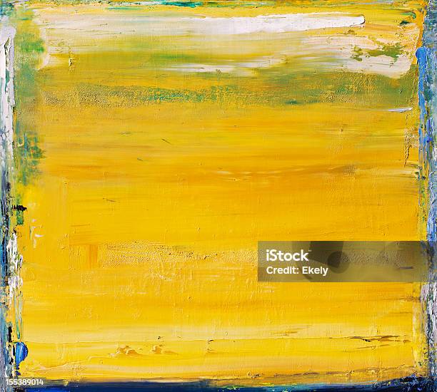 Tło Malowane Żółty Sztuka Tło - zdjęcia stockowe i więcej obrazów Action painting - Action painting, Abstrakcja, Abstrakcyjne tło