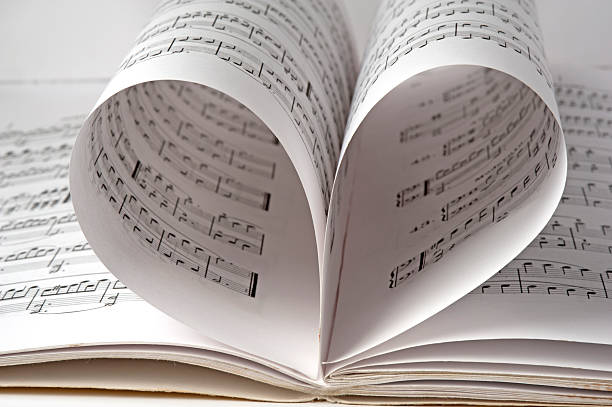 istock A music book with two pages folded into a heart 155389027
