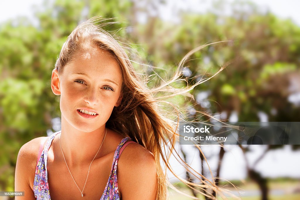 Summer Girl Beautiful blonde young woman. Summer Vacation Portrait. 20-29 Years Stock Photo Summer Girl Beautiful blonde young woman. Summer Vacation Portrait. 20-29 Years Stock Photo