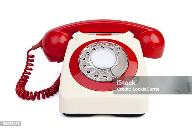 Rote Telefon Stockfoto und mehr Bilder von Telefonist - Telefonist, Einzellinie, Telefon