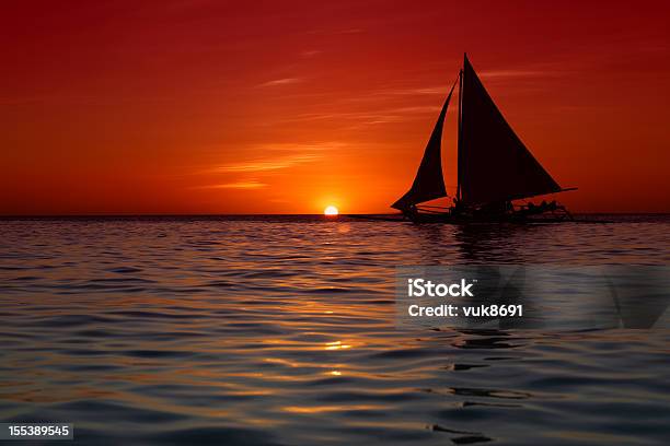 Boracay Pôr Do Sol - Fotografias de stock e mais imagens de Acenar - Acenar, Anoitecer, Ao Ar Livre