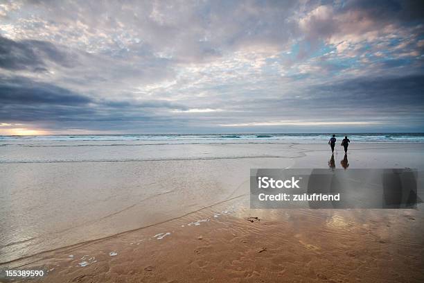 Foto de Praia Ao Pôrdosol e mais fotos de stock de Exterior - Exterior, Fotografia - Imagem, Grande angular