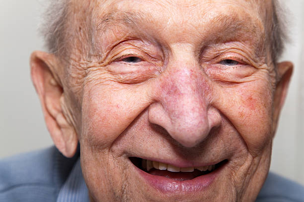istock Ninety year old senior man laughing close up 155389620