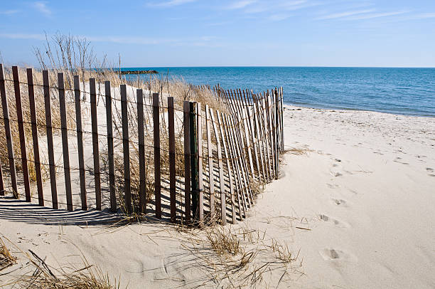 istock Sand Fence on the Beach 155389624