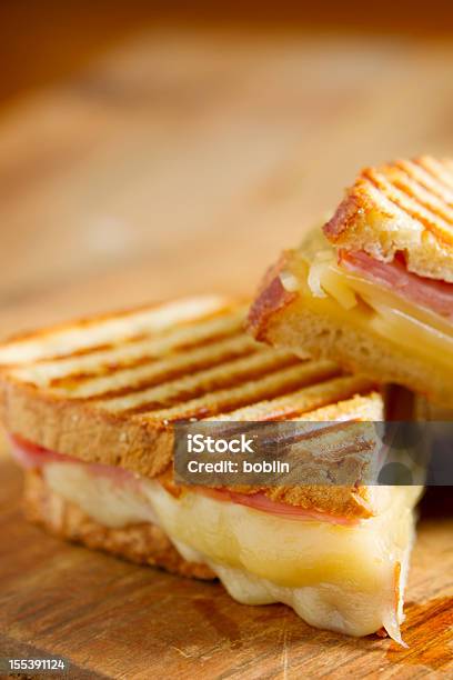 Panini Sandwiches Stock Photo - Download Image Now - Cheese Sandwich, Croque Monsieur, Ham