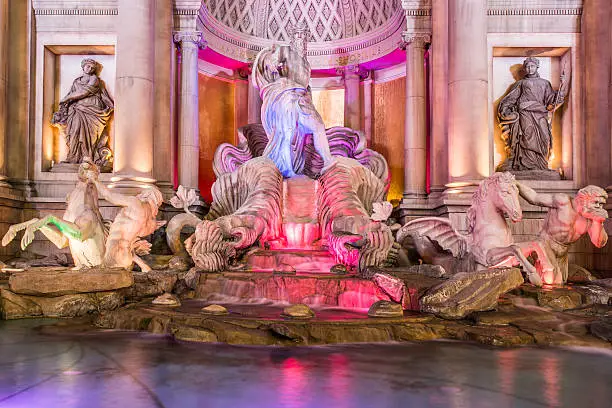 Trevi fountain at Caesar's Palace in Las Vegas