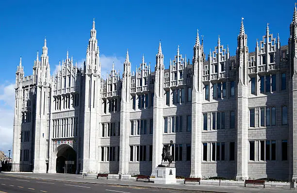 Marischal College is a building and former university in the centre of the city of Aberdeen in north-east Scotland.