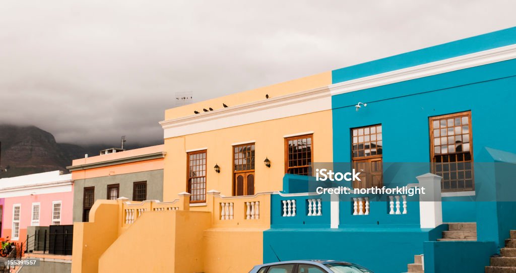 Boo-Kaap homes in Cape Town Colorful homes in Bo-Kaap Quarter in Cape Town South Africa Cape Town Stock Photo