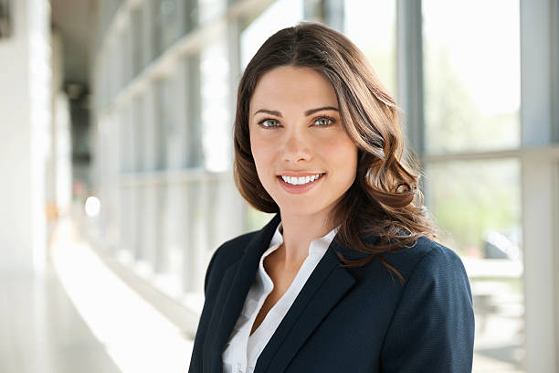 istock Brunette Businesswoman Smiling 155391702