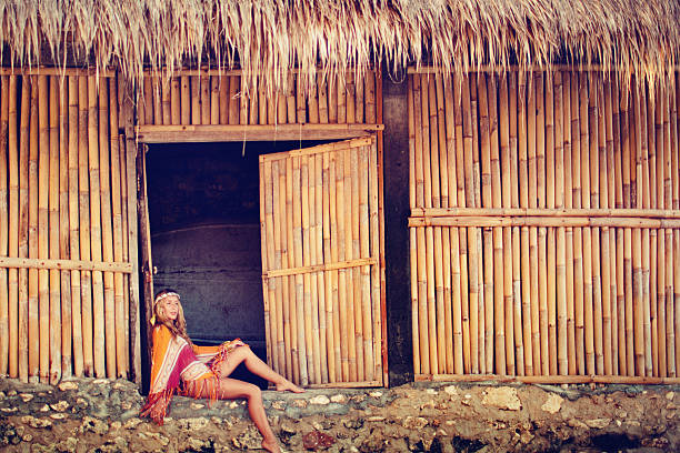 istock Young Hippie Woman 155391889