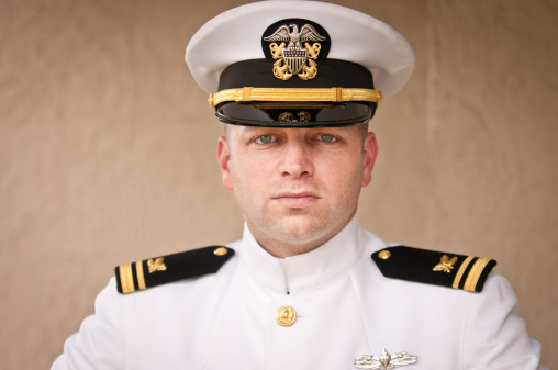 Close up of Naval Officer