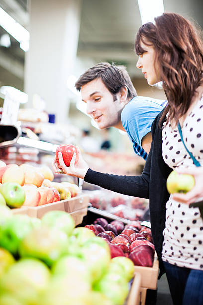istock Grocery Shopping Young Couple at Store 155391979