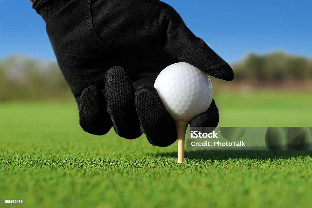 Colocar Bola de Golfe no Tee-XG - Royalty-free Ao Ar Livre Foto de stock