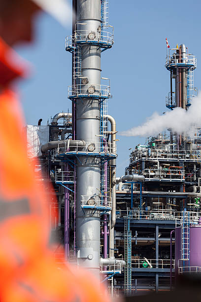 istock Petrochemical industry inspector 155392108
