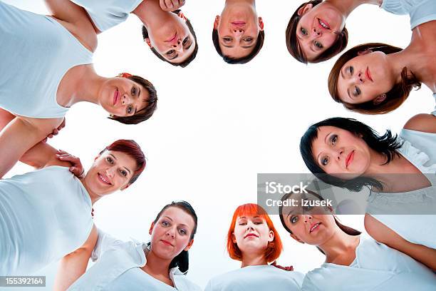 Togetherness Stock Photo - Download Image Now - Cut Out, Low Angle View, Women
