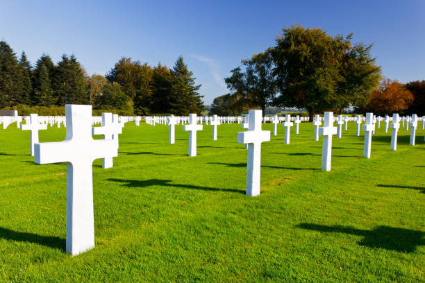 istock Military Cemetery Crosses 155392450