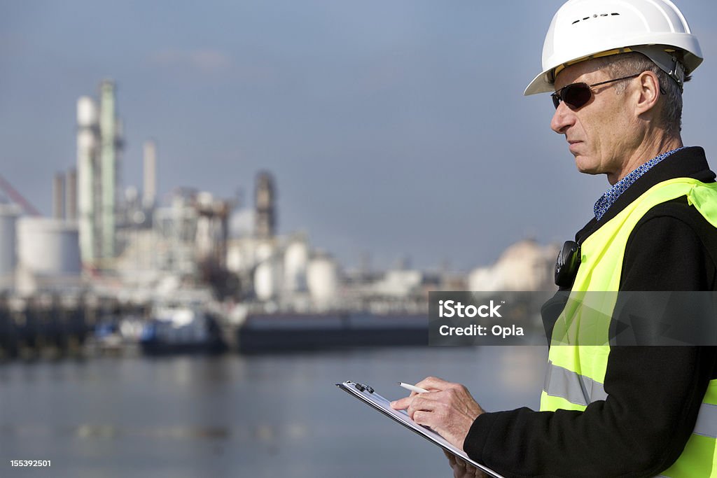 Industria petrolchimica inspector - Foto stock royalty-free di Controllo di qualità