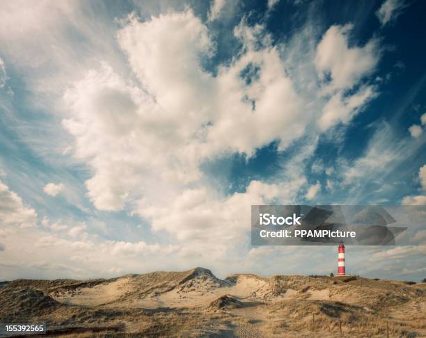 Lighthouse In The Dunes Stock Photo - Download Image Now - Amrum, Springtime, Beach