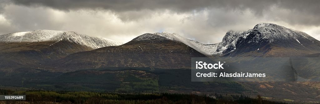 Ben Nevis Ben Nevis (far right), together with Annoch Mor and Annoch Beag. Ben Nevis Stock Photo