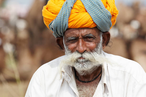 istock Senior asian bedouin man portrait 155392787