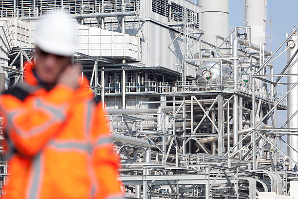 istock Petrochemical industry inspector 155392887