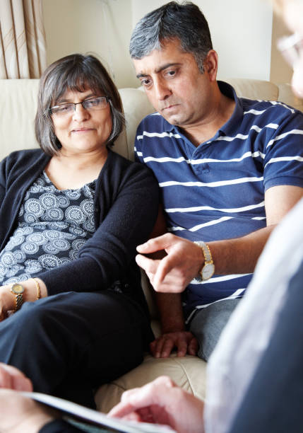 istock Mature asian couple in counselling 155393453