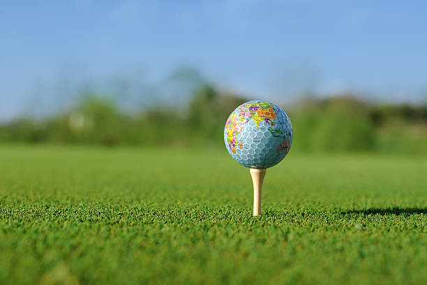 weltweite golf sport-xl - golf golf course sunrise morning stock-fotos und bilder