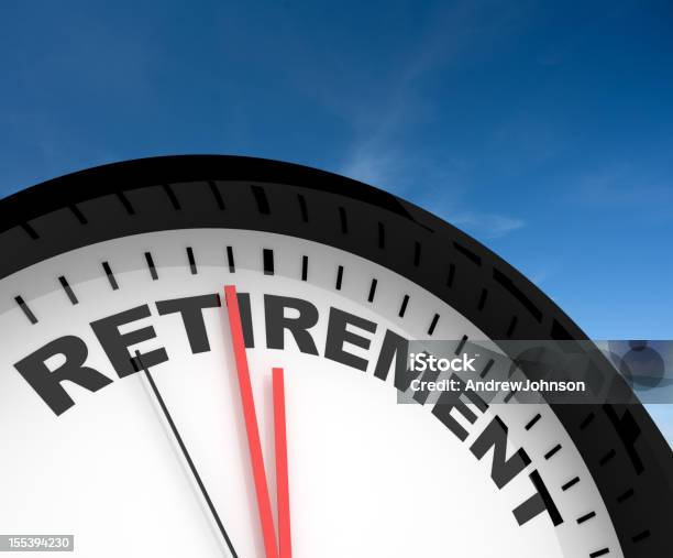 Pensionierung Stockfoto und mehr Bilder von Auf die Uhr sehen - Auf die Uhr sehen, Blau, Dringlichkeit