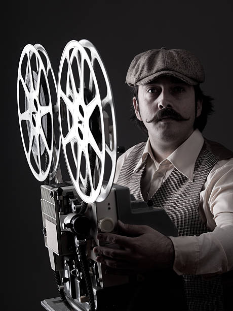 istock Portrait of old Fashioned Cinematographer 155394507