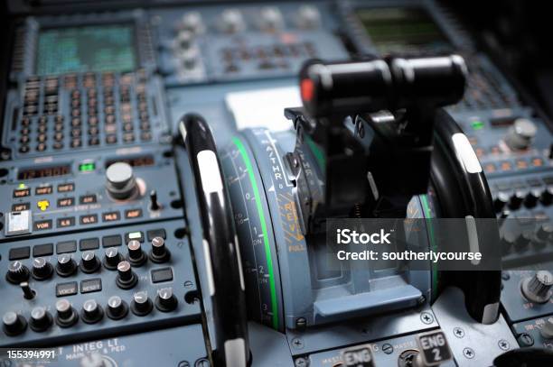 Cockpit Detail Airbus A320 Stock Photo - Download Image Now - Cockpit, Airplane, Air Vehicle