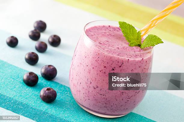 Berry Smoothie Stock Photo - Download Image Now - Juice - Drink, Purple, Berry Fruit