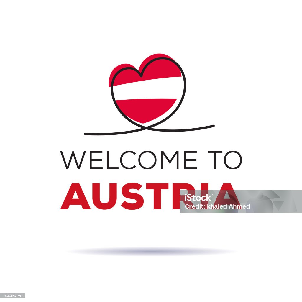 Austria Text Welcome To Austria Stock Illustration - Download Image Now - Austria ...