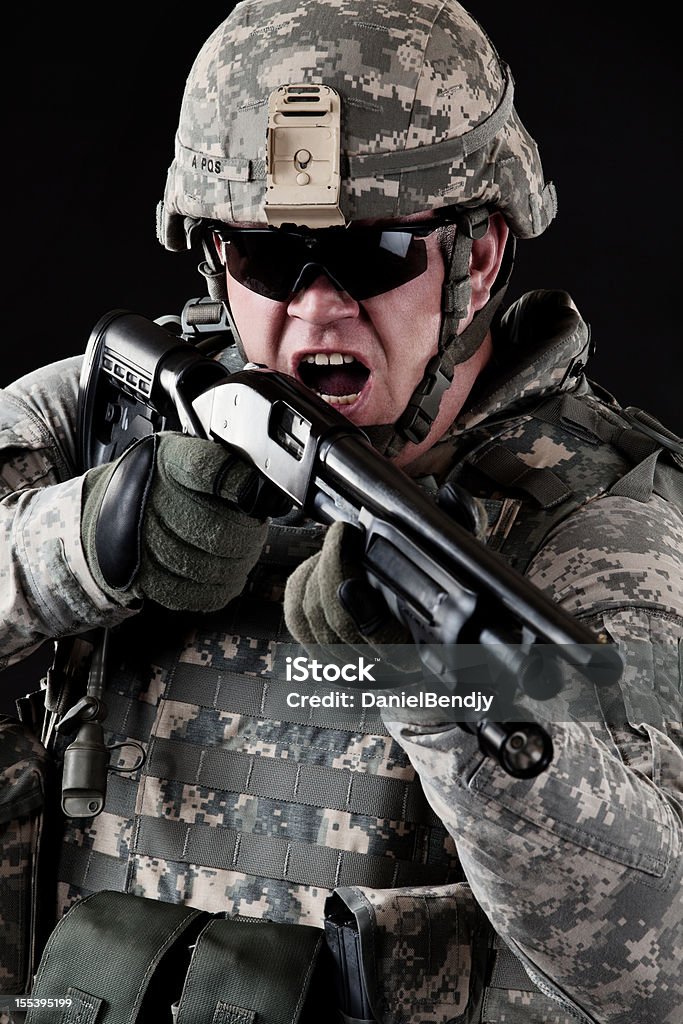 American War Hero American soldier. Armed Forces Stock Photo