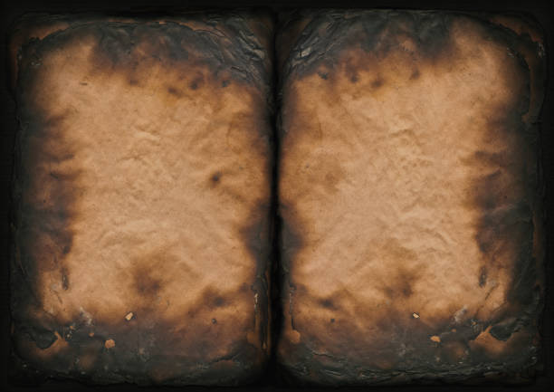 antikes verbrannt papier grunge-strukturen bettwäsche mit hoher auflösung - impurities stock-fotos und bilder