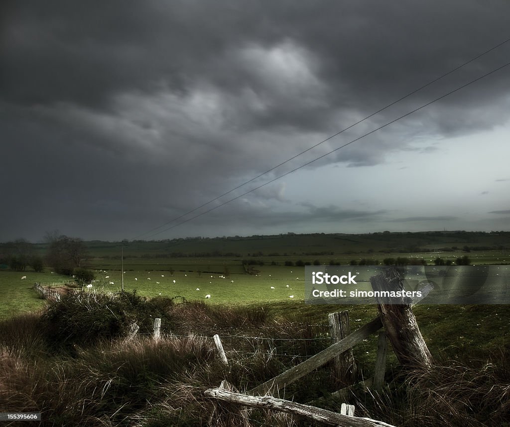 Englische Landschaft - Lizenzfrei Regen Stock-Foto