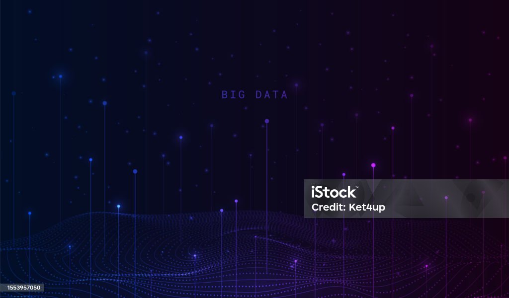 Big Data Visual Information Background Stock Illustration - Download ...