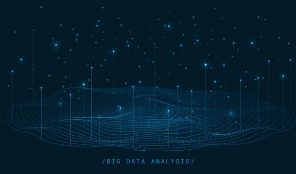 Big data visual information background. Big data visual information background. Social network concept. Connection vector background. cloud outline background stock illustrations