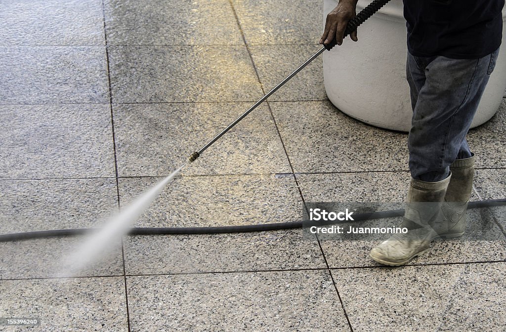 Druck Reinigung - Lizenzfrei Straßenkehrer Stock-Foto