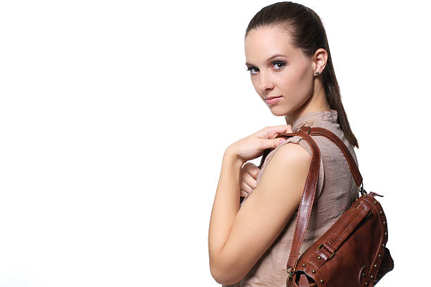 istock Woman with handbag. 155397426