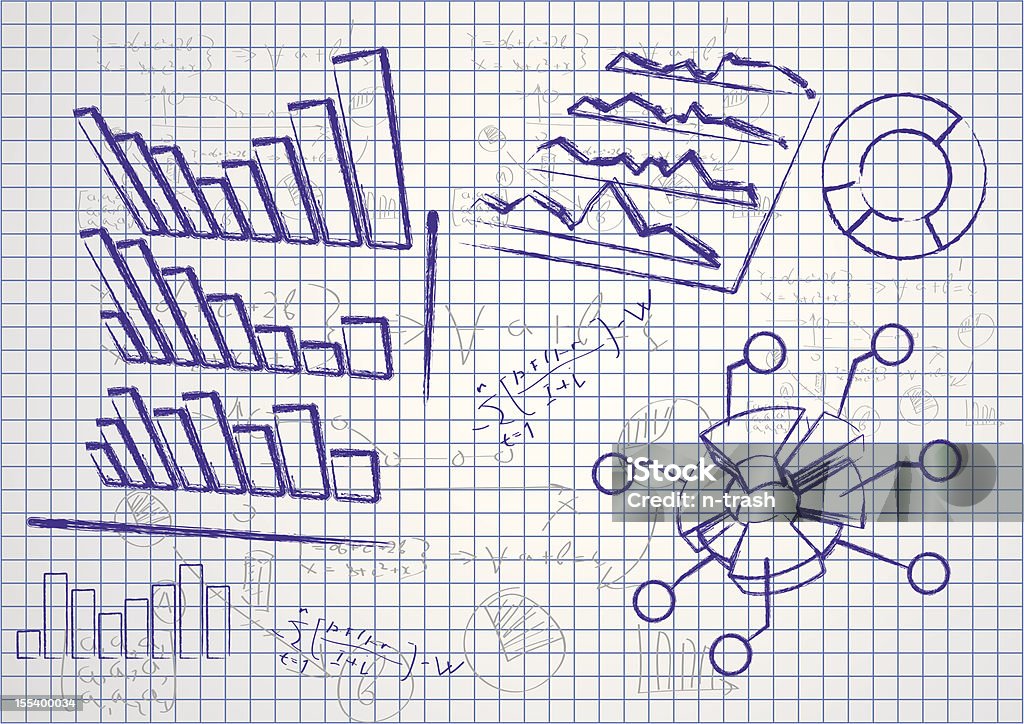 Бизнес-диаграммы - Векторная графика Анализировать роялти-фри