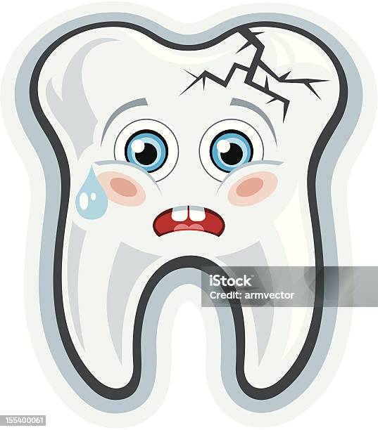 Kreskówka Toothtoothache - Stockowe grafiki wektorowe i więcej obrazów Bakteria - Bakteria, Ból, Ból zęba