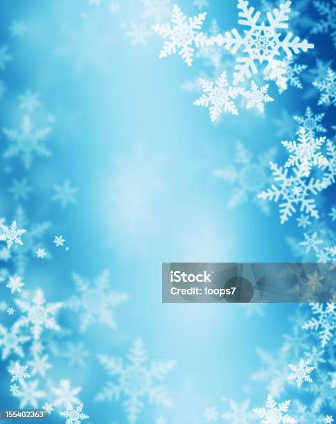 Winterhintergrund Stockfoto und mehr Bilder von Bildhintergrund - Bildhintergrund, Schneeflocke - Schneekristall, Winter