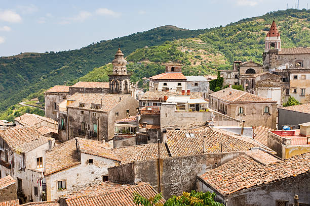 tile roofs in Castiglione di Sicilia