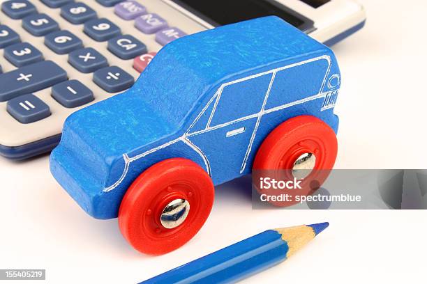 Blue Car Honorarberechnung Stockfoto und mehr Bilder von Auto - Auto, Blau, Bleistift