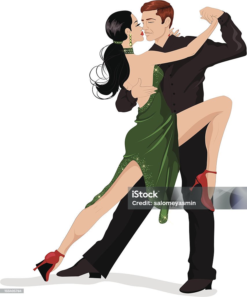 tango Dança de casais - Royalty-free Tango - Dança arte vetorial